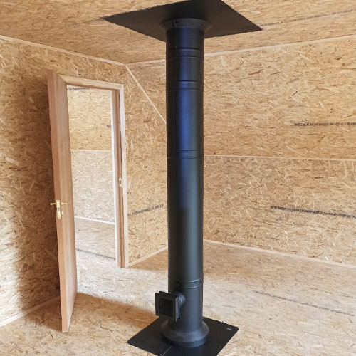   Монтаж чугунной печи-камина NORDflam ARICA (миниатюра)